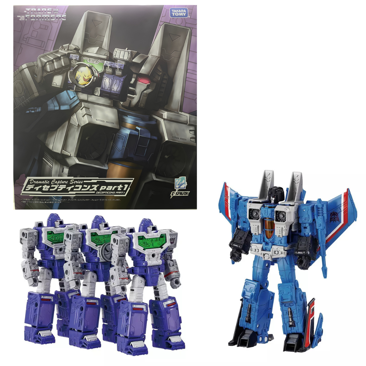 Thundercracker y Reflector Transformers Dramatic Capture Series Decepticons Parte 1